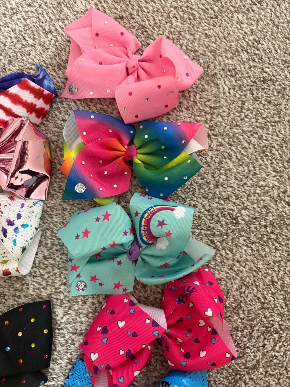 JoJo & other Assorted Kids Hair Bows - Multi Color Pack